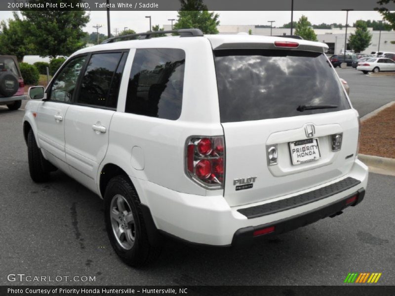 Taffeta White / Saddle 2008 Honda Pilot EX-L 4WD
