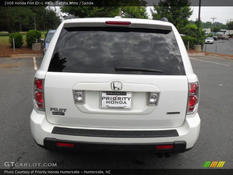 Taffeta White / Saddle 2008 Honda Pilot EX-L 4WD