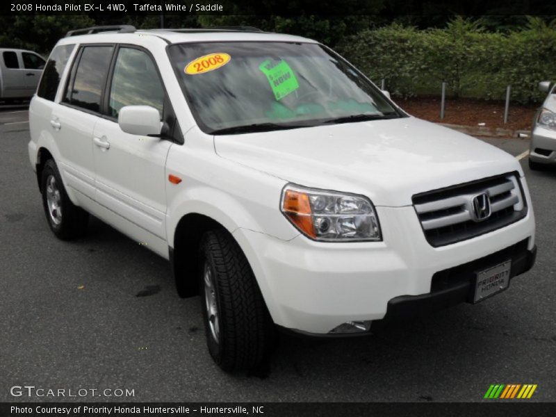 Taffeta White / Saddle 2008 Honda Pilot EX-L 4WD