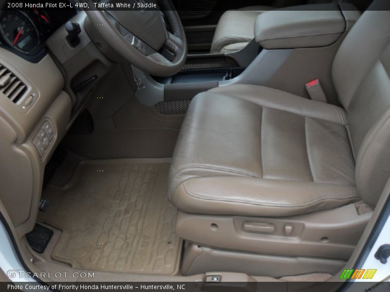 Taffeta White / Saddle 2008 Honda Pilot EX-L 4WD