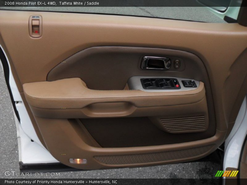 Taffeta White / Saddle 2008 Honda Pilot EX-L 4WD