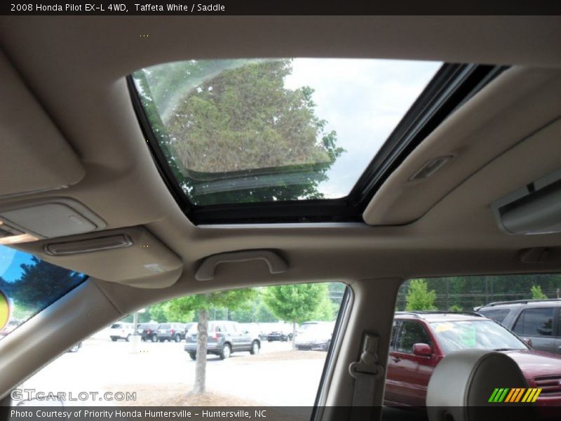 Taffeta White / Saddle 2008 Honda Pilot EX-L 4WD
