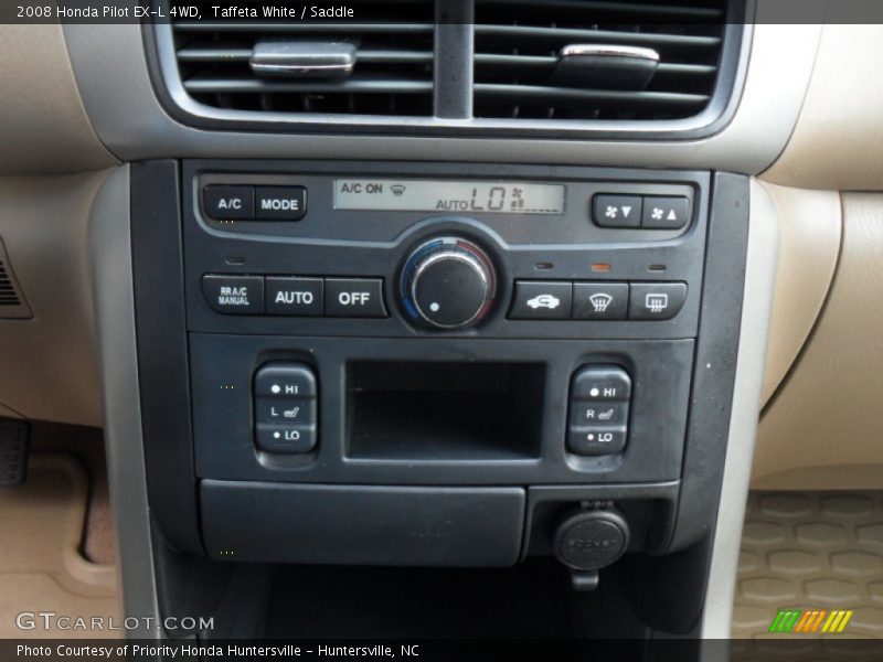 Taffeta White / Saddle 2008 Honda Pilot EX-L 4WD