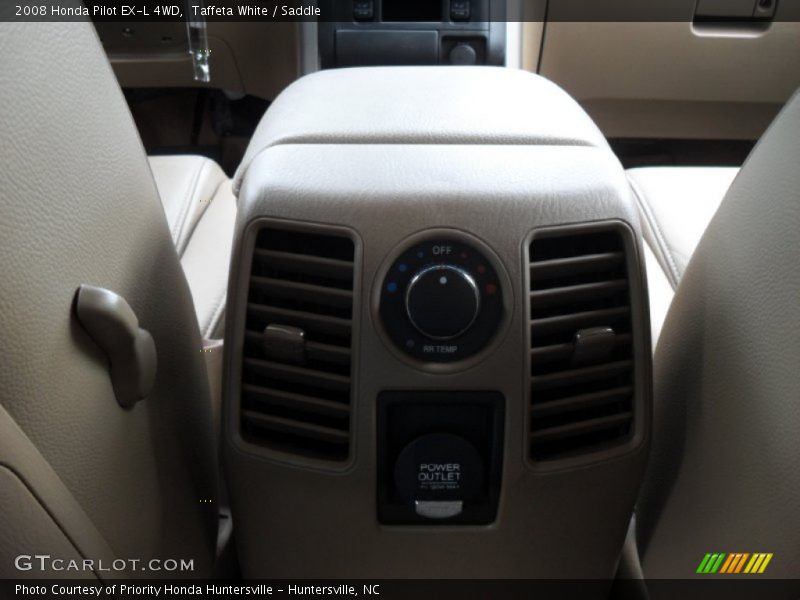 Taffeta White / Saddle 2008 Honda Pilot EX-L 4WD