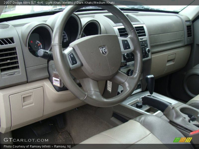 Light Khaki Metallic / Dark Khaki/Medium Khaki 2007 Dodge Nitro SLT 4x4