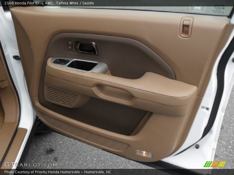 Taffeta White / Saddle 2008 Honda Pilot EX-L 4WD