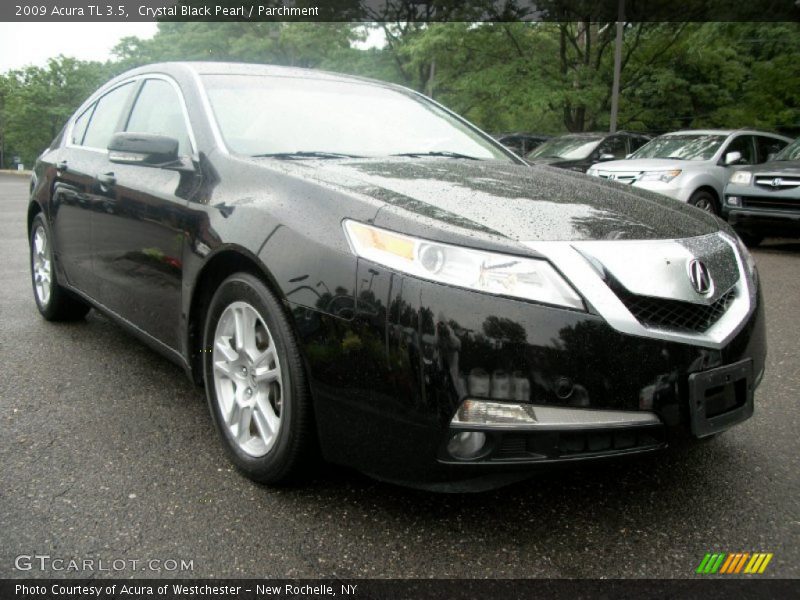 Crystal Black Pearl / Parchment 2009 Acura TL 3.5