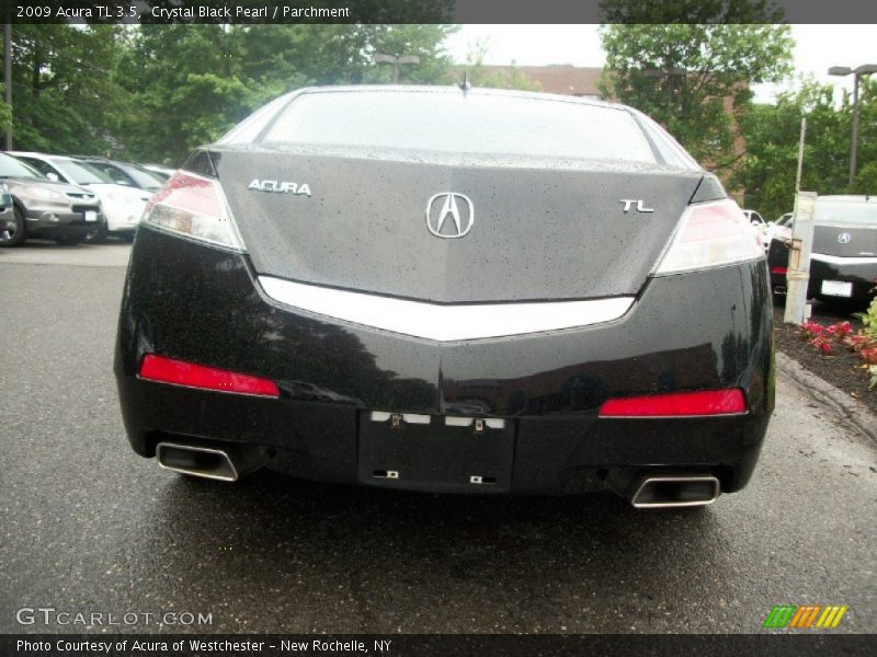 Crystal Black Pearl / Parchment 2009 Acura TL 3.5