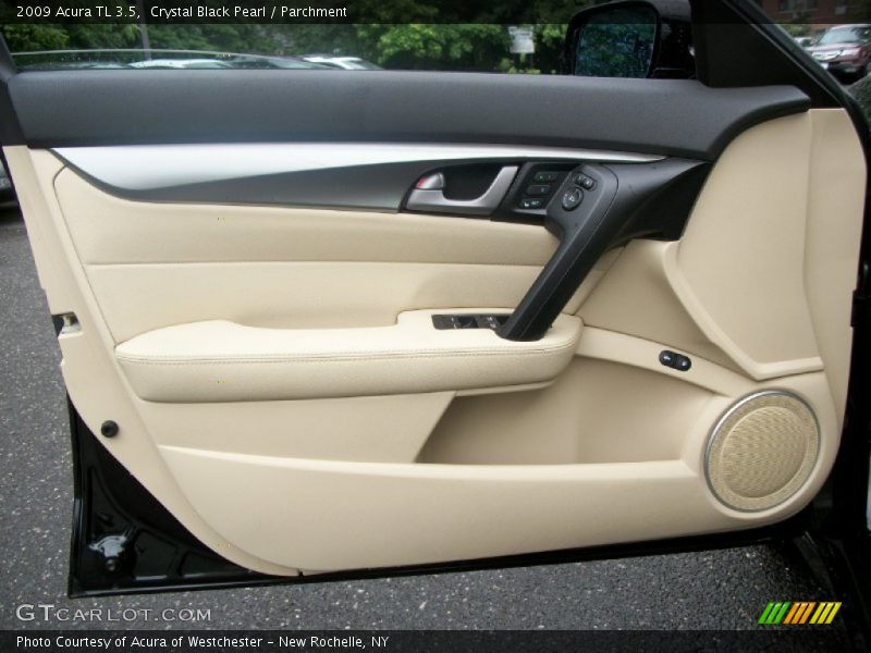 Crystal Black Pearl / Parchment 2009 Acura TL 3.5