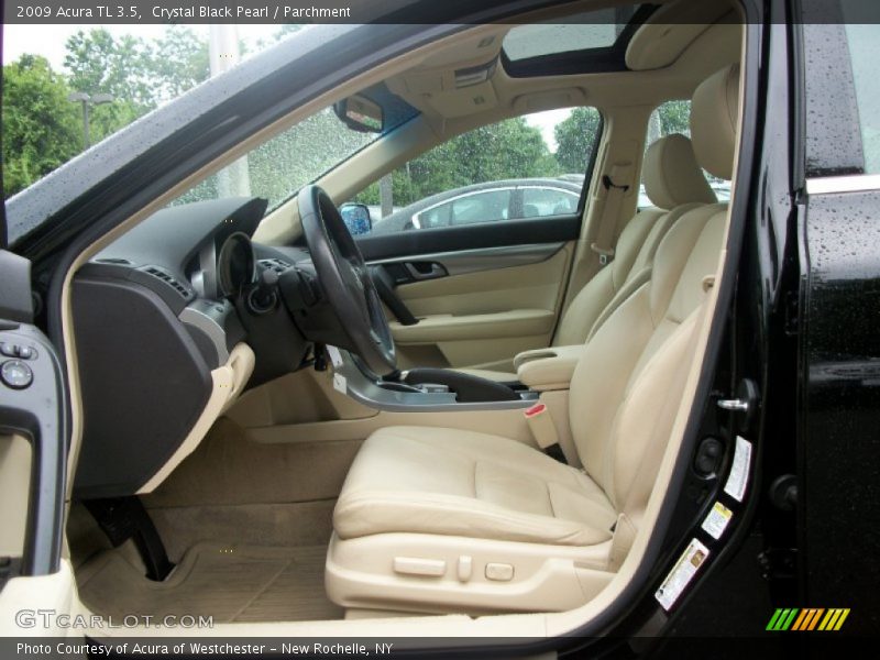 Crystal Black Pearl / Parchment 2009 Acura TL 3.5