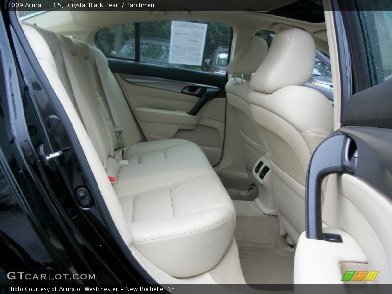 Crystal Black Pearl / Parchment 2009 Acura TL 3.5