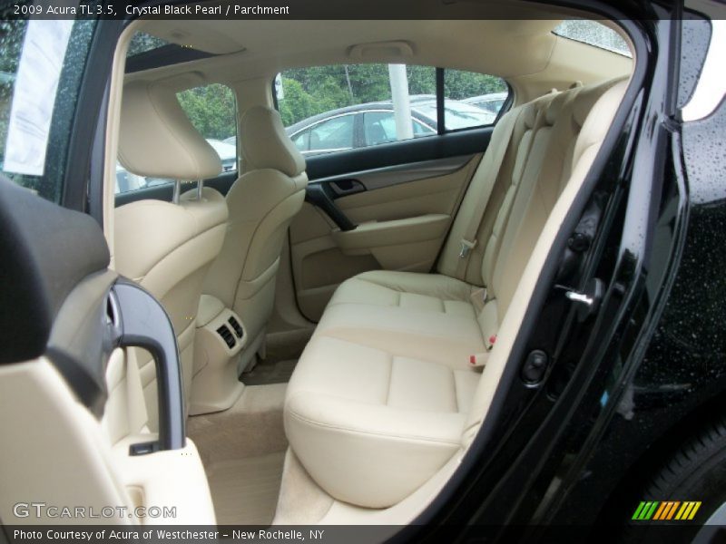 Crystal Black Pearl / Parchment 2009 Acura TL 3.5