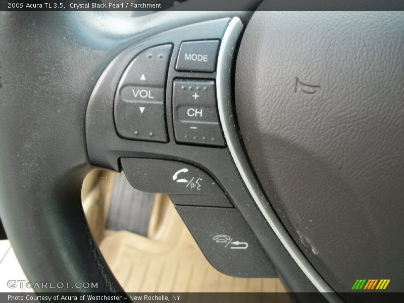 Crystal Black Pearl / Parchment 2009 Acura TL 3.5