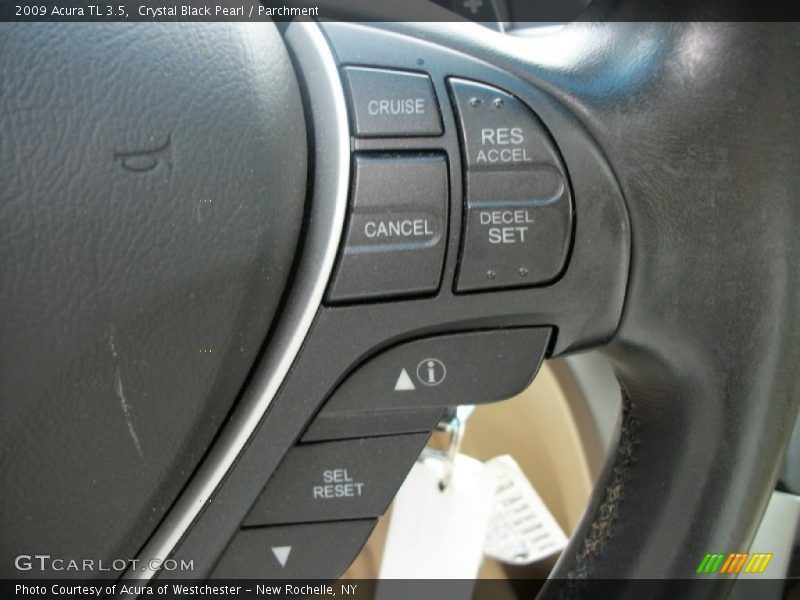 Crystal Black Pearl / Parchment 2009 Acura TL 3.5