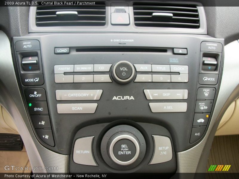 Crystal Black Pearl / Parchment 2009 Acura TL 3.5