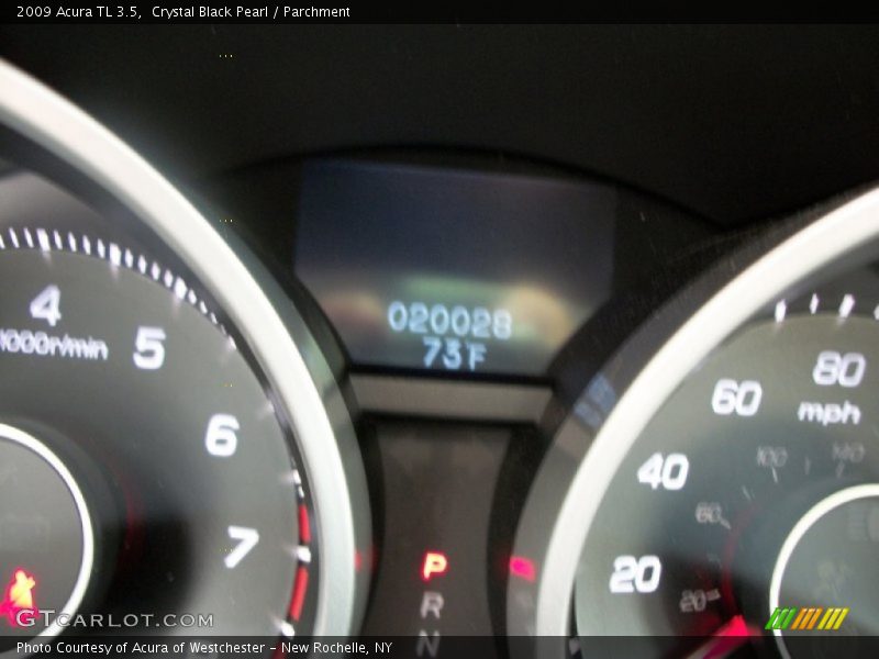 Crystal Black Pearl / Parchment 2009 Acura TL 3.5
