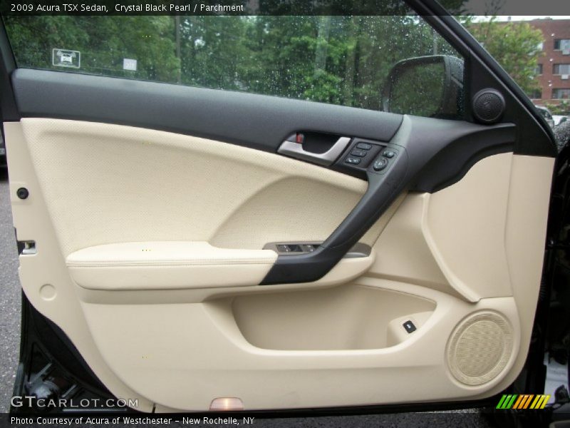 Crystal Black Pearl / Parchment 2009 Acura TSX Sedan