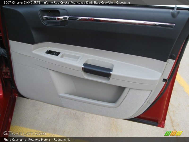 Inferno Red Crystal Pearlcoat / Dark Slate Gray/Light Graystone 2007 Chrysler 300 C SRT8