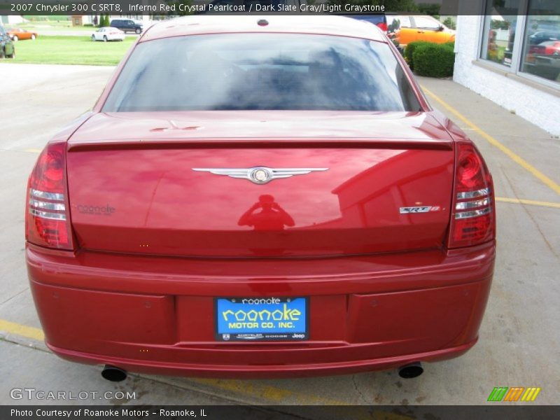 Inferno Red Crystal Pearlcoat / Dark Slate Gray/Light Graystone 2007 Chrysler 300 C SRT8