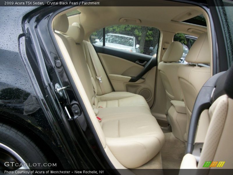 Crystal Black Pearl / Parchment 2009 Acura TSX Sedan