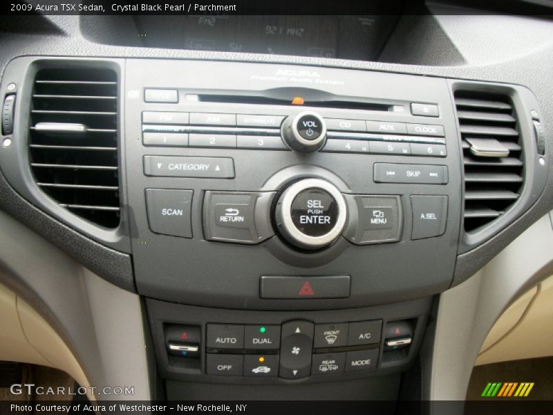 Crystal Black Pearl / Parchment 2009 Acura TSX Sedan