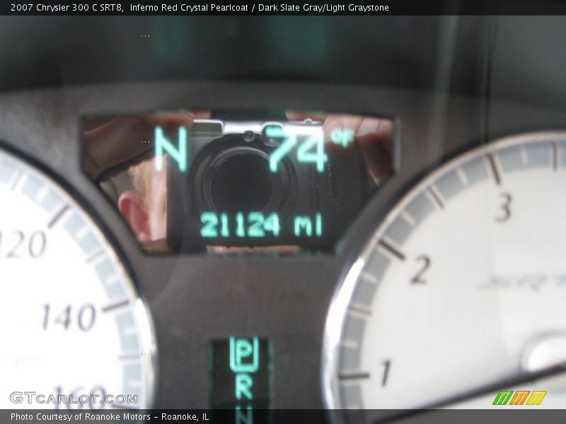 Inferno Red Crystal Pearlcoat / Dark Slate Gray/Light Graystone 2007 Chrysler 300 C SRT8