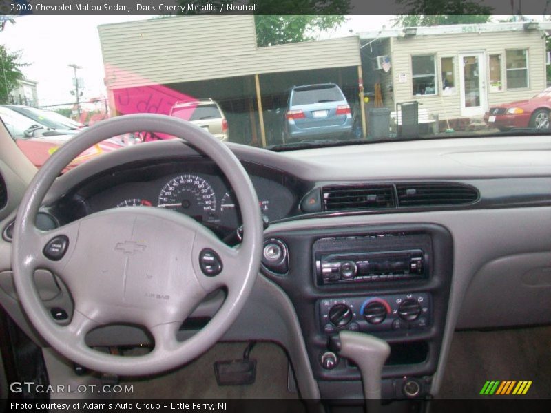 Dark Cherry Metallic / Neutral 2000 Chevrolet Malibu Sedan