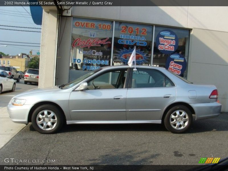 Satin Silver Metallic / Quartz Gray 2002 Honda Accord SE Sedan