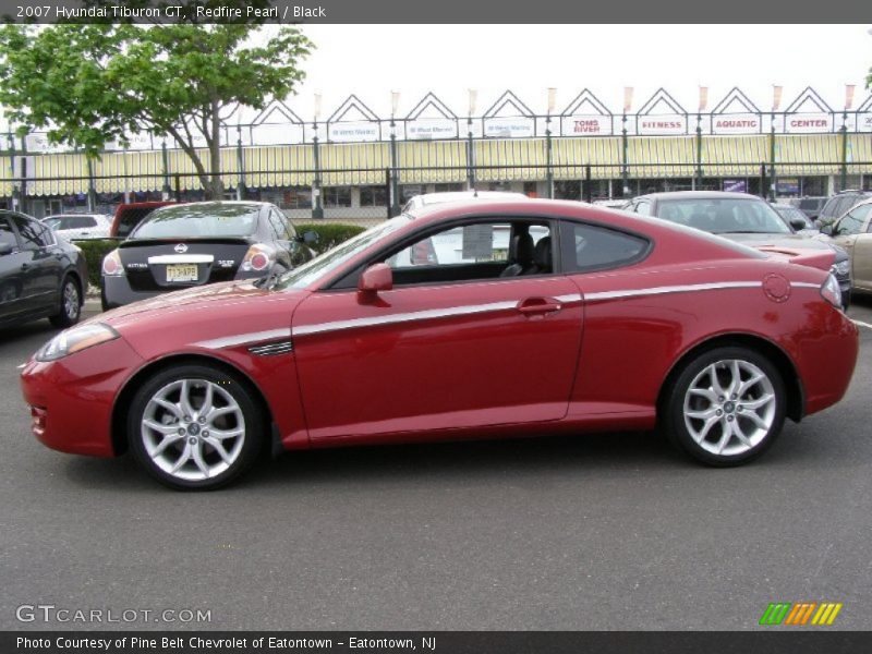 Redfire Pearl / Black 2007 Hyundai Tiburon GT