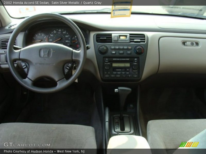 Satin Silver Metallic / Quartz Gray 2002 Honda Accord SE Sedan