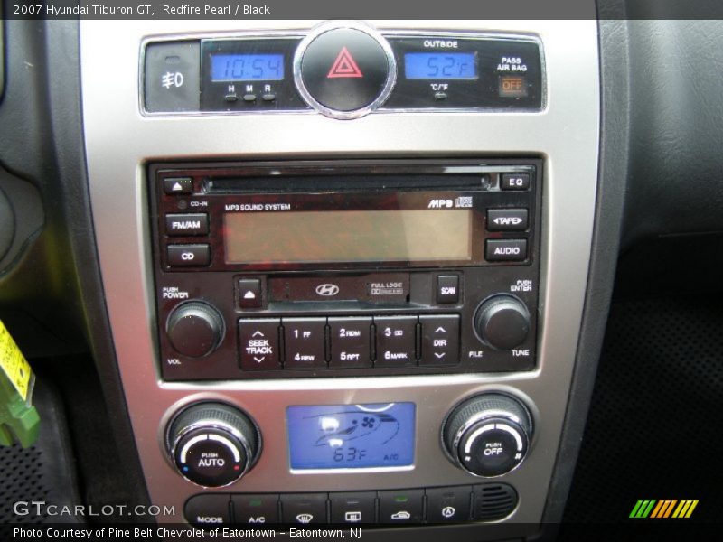 Redfire Pearl / Black 2007 Hyundai Tiburon GT
