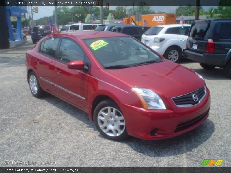 Red Brick Metallic / Charcoal 2010 Nissan Sentra 2.0