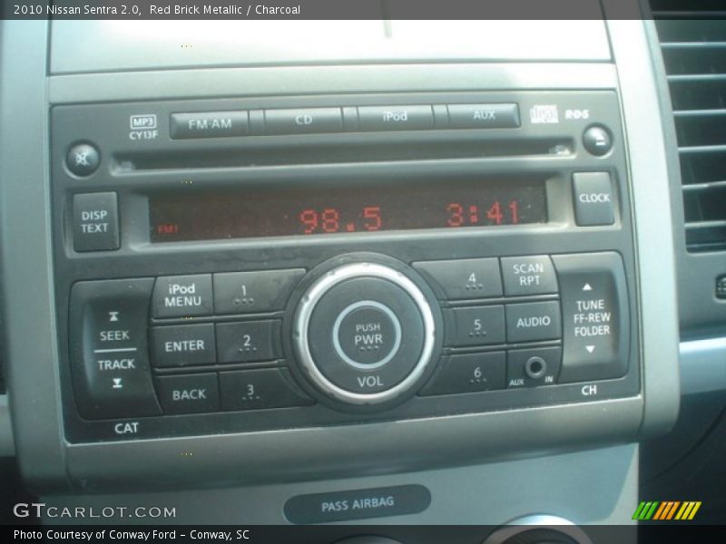 Red Brick Metallic / Charcoal 2010 Nissan Sentra 2.0