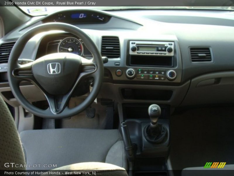 Royal Blue Pearl / Gray 2006 Honda Civic DX Coupe