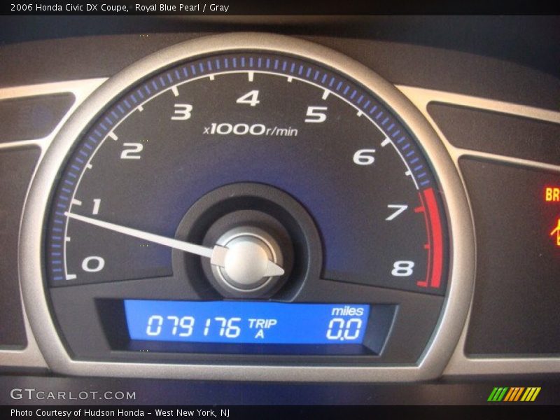 Royal Blue Pearl / Gray 2006 Honda Civic DX Coupe