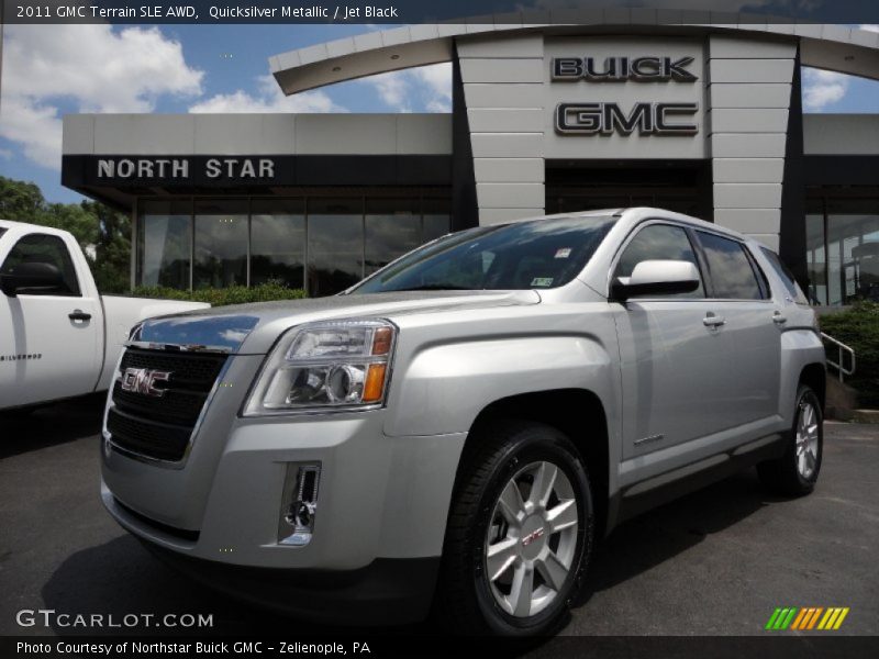 Quicksilver Metallic / Jet Black 2011 GMC Terrain SLE AWD
