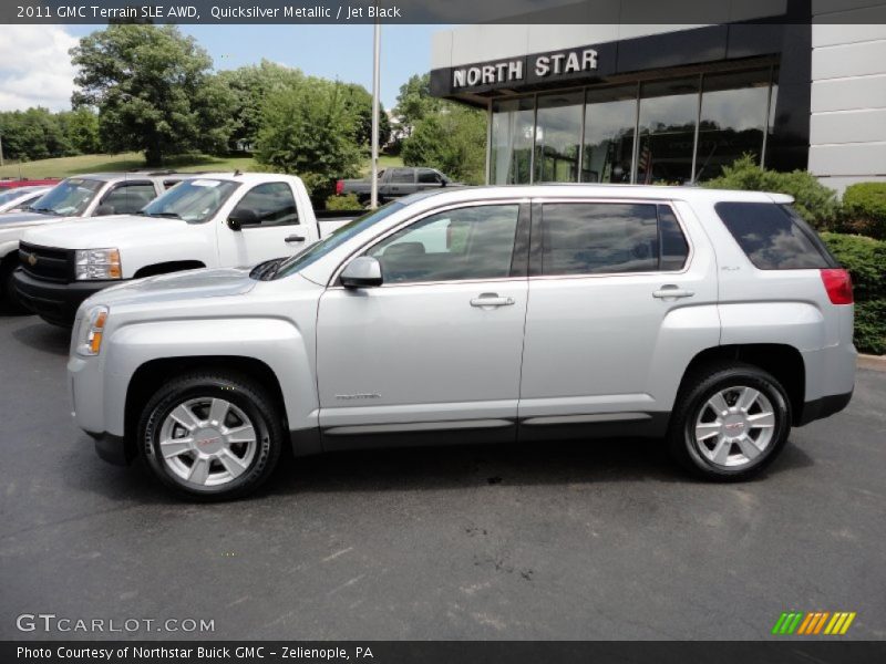Quicksilver Metallic / Jet Black 2011 GMC Terrain SLE AWD