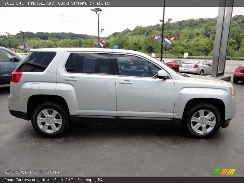 Quicksilver Metallic / Jet Black 2011 GMC Terrain SLE AWD