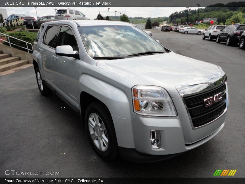 Quicksilver Metallic / Jet Black 2011 GMC Terrain SLE AWD