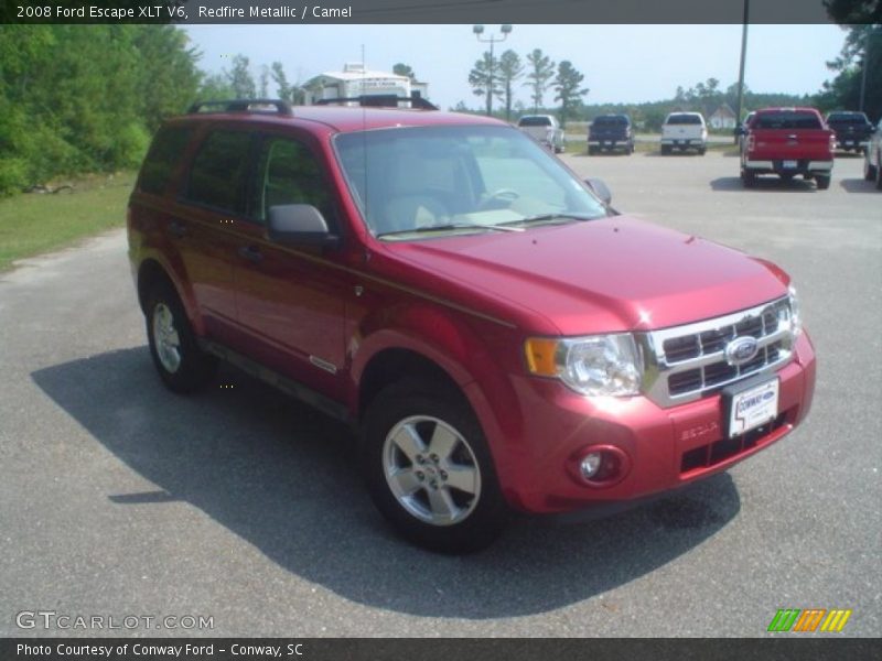 Redfire Metallic / Camel 2008 Ford Escape XLT V6