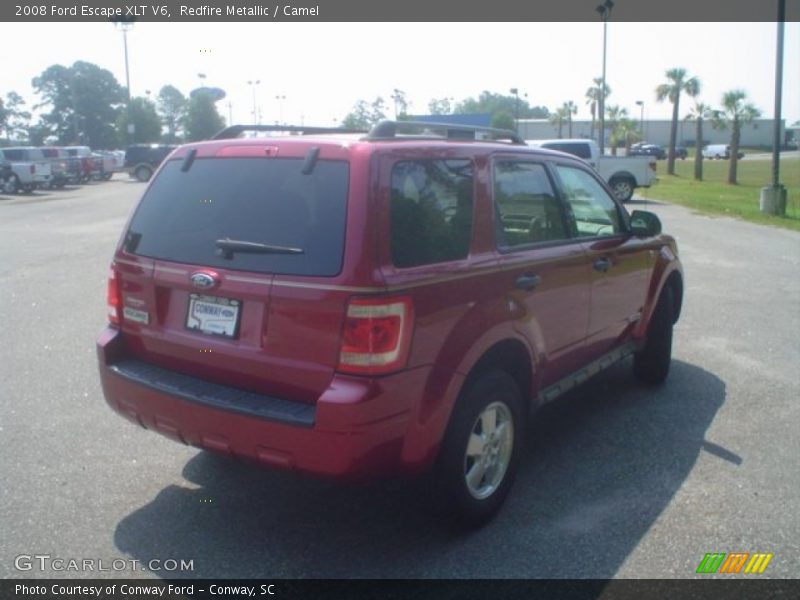 Redfire Metallic / Camel 2008 Ford Escape XLT V6