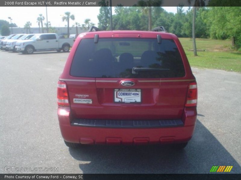 Redfire Metallic / Camel 2008 Ford Escape XLT V6