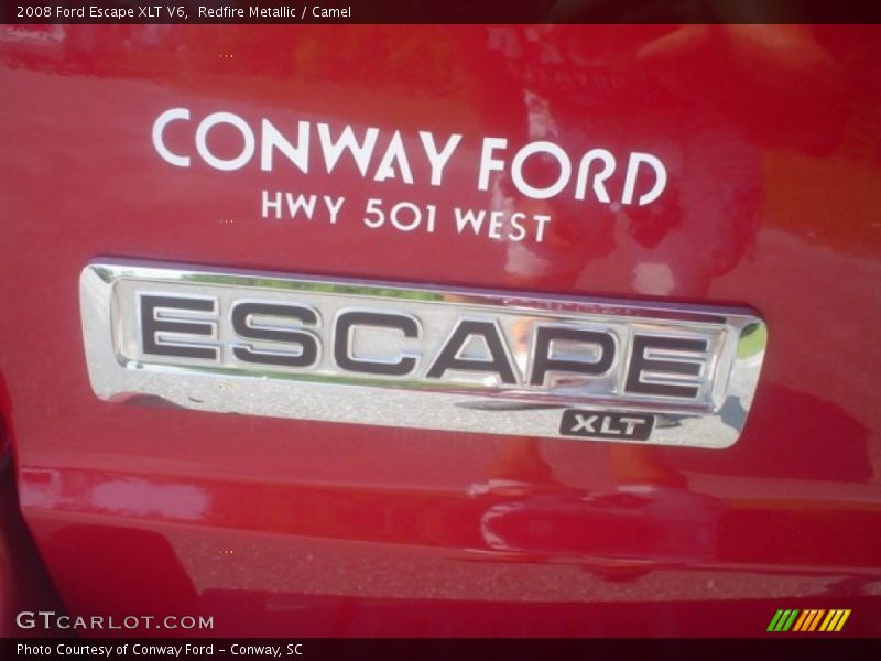 Redfire Metallic / Camel 2008 Ford Escape XLT V6