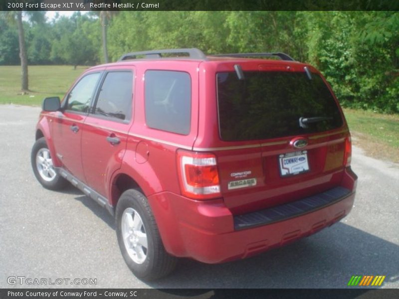 Redfire Metallic / Camel 2008 Ford Escape XLT V6