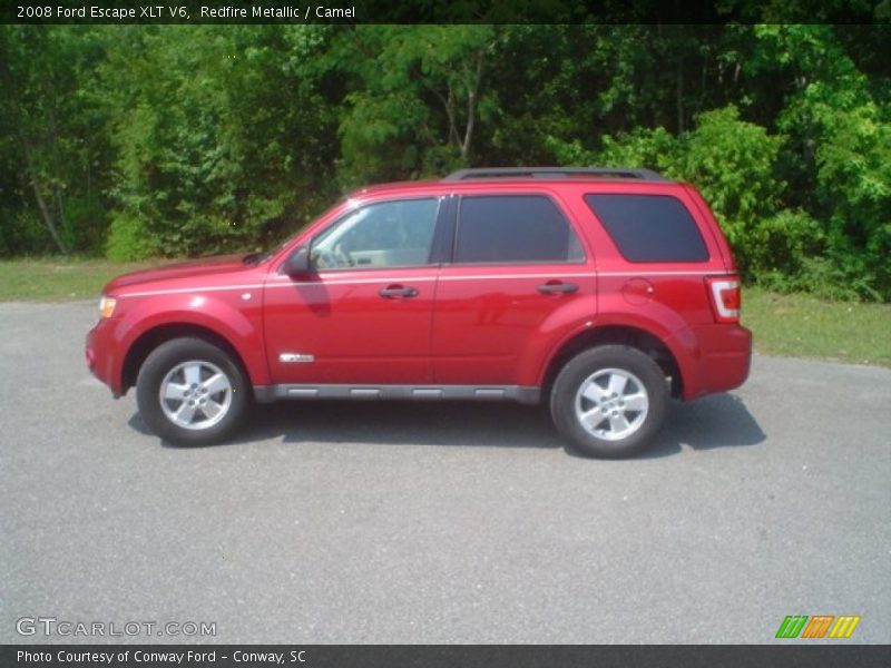 Redfire Metallic / Camel 2008 Ford Escape XLT V6
