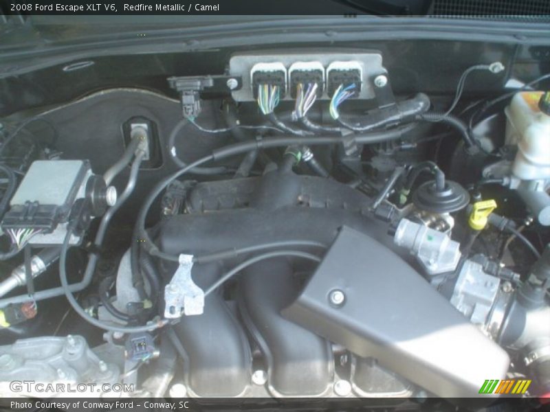 Redfire Metallic / Camel 2008 Ford Escape XLT V6