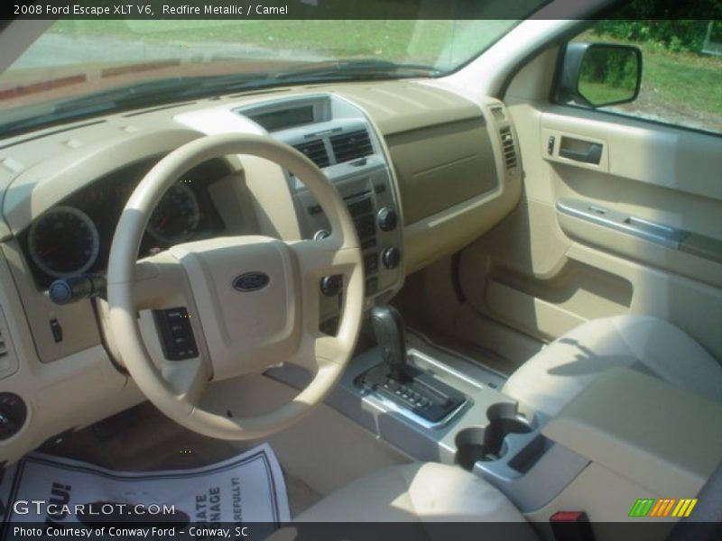 Redfire Metallic / Camel 2008 Ford Escape XLT V6