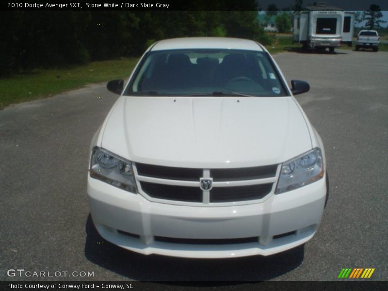 Stone White / Dark Slate Gray 2010 Dodge Avenger SXT