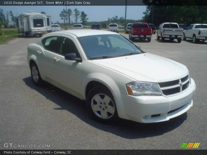 Stone White / Dark Slate Gray 2010 Dodge Avenger SXT