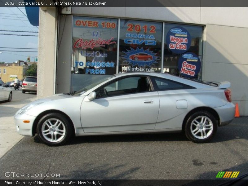 Silver Streak Mica / Black/Silver 2003 Toyota Celica GT